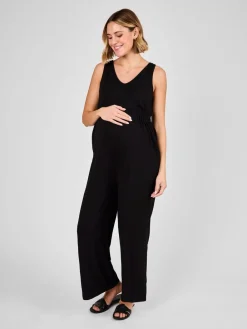 - zwangerschapsjumpsuit van jersey met wijde pijpen*Jojo Maman Bébé New