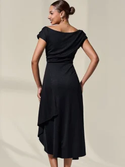 - Asymmetric Draped Midi Dress*Jolie Moi Sale
