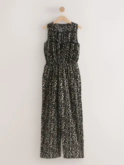 Zwart - Jumpsuit met wijduitlopende pijpen*Next Clearance