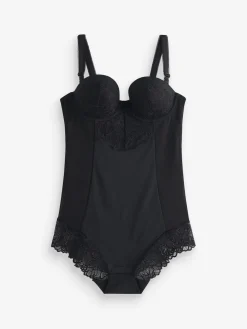 - Kanten body met cups en sterke buikcorrectie*Next New