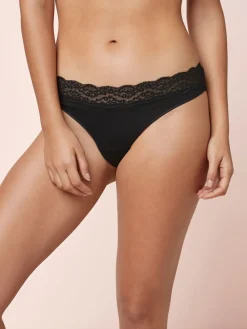 Zwart - Katoenen kanten slipjes 4 stuks*Next Best
