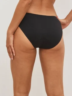 Zwart - Katoenen menstruatieslip voor medium vloeien*Next Clearance