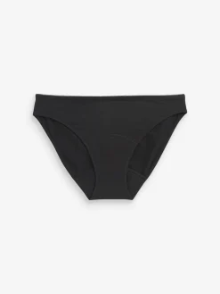 Zwart - Katoenen menstruatieslip voor medium vloeien*Next Clearance