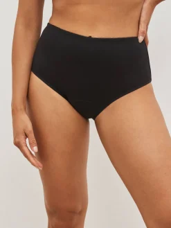 Zwart - Katoenen menstruatieslip voor medium vloeien*Next