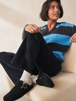 Zwart - Klompen met leren voetbed*Next Sale