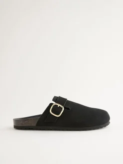 Zwart - Klompen met leren voetbed*Next Sale