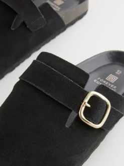 Zwart - Klompen met leren voetbed*Next Sale