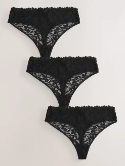 - Lace Front NVPL Knickers 3 Pack*Next New