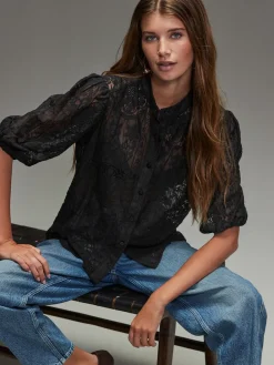 - Lace Half Sleeve Blouse*Next Online