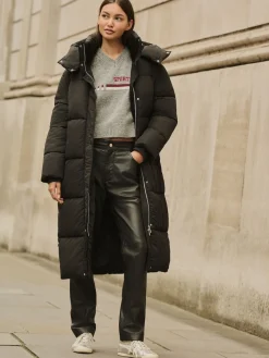 - Lange regenbestendige gewatteerde jas*Next Discount