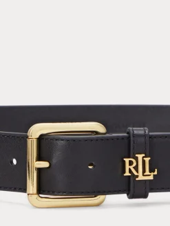- 3.2cm Logo-Keeper Leather Belt*Lauren Ralph Lauren