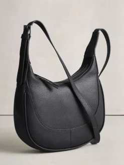 Zwart - Leather Scoop Cross-Body Bag*Next Hot