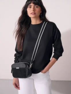 Zwart - Leren cameratas*Next