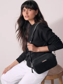 Zwart - Leren cameratas*Next