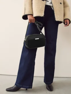 Zwart - Leren cameratas*Next