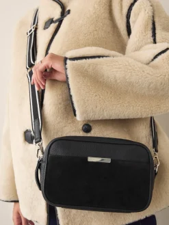 Zwart - Leren cameratas*Next