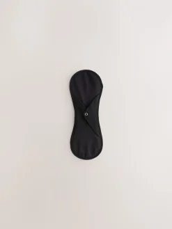 Zwart - Licht vloeiende menstruatieslips met waszak 3 verpakking*Next Outlet