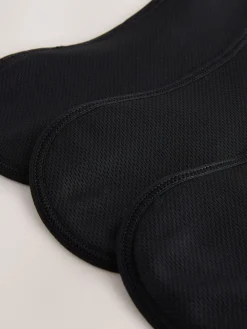 Zwart - Licht vloeiende menstruatieslips met waszak 3 verpakking*Next Outlet