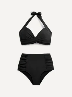 Zwart - Amalfi voorgevormde bikiniset met hoge taille*Linzi Discount