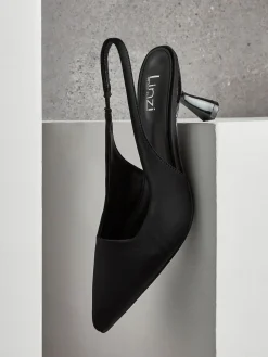 - Izzie slingback pumps met brede pasvorm en hoge hakken*Linzi Online