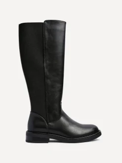 Zwart - League High Leg Boots with Gusset Back*Linzi Sale