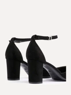 Zwart - Leona pumps met blokhak en dichte hiel*Linzi