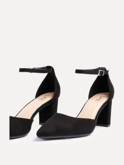 Zwart - Leona pumps met blokhak en dichte hiel*Linzi