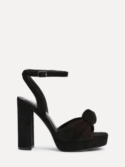 - Ruba Platform Heels With Knotted Front Strap*Linzi New
