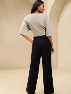 Zwart - premium broek met wijde pijpen*Lipsy Hot