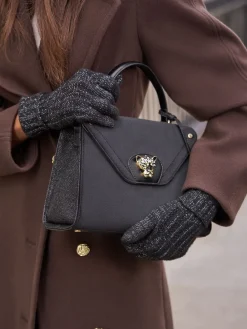 - Shimmer Ribbed Knitted Gloves*Lipsy Best