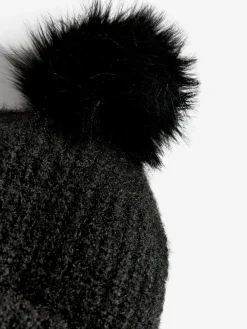Zwart - Cosy Pom Hat*Love & Roses Online
