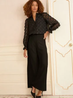 - 3D blouse met lange mouwen en stippen*Love & Roses