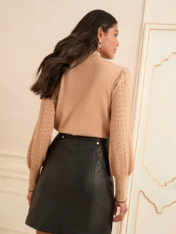 - minirok van imitatieleer*Love & Roses Best