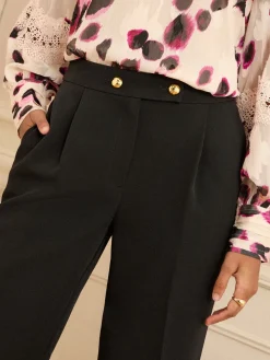 - Wide Button Leg Trousers*Love & Roses Best