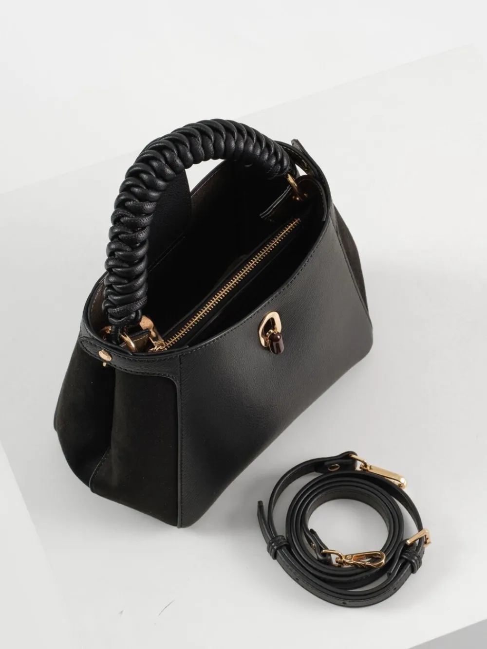 - Catherine Woven Handle Cross-Body Bag*Luella Grey New