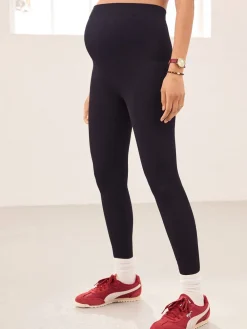 Zwart - Maternity Ribbed Seamless Leggings*Next Clearance