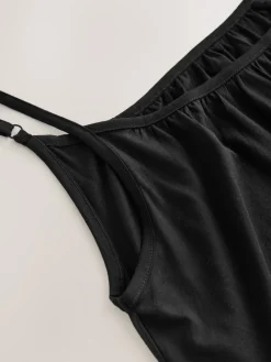 - Maxi Lengte Trapeze Vorm met Ruched Hals Dunne Vest Jurk*Next Clearance