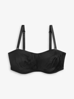 - Minimaliserende strapless bandeaubeha zonder vulling in cupmaat DD+*Next Clearance