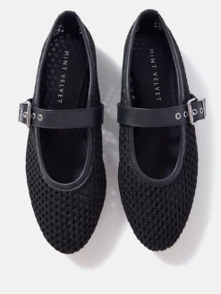 - Trixie Mesh Ballet Flat Pumps*Mint Velvet Clearance