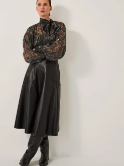 - Marnie Faux Leather Midi Skirt*Monsoon Sale