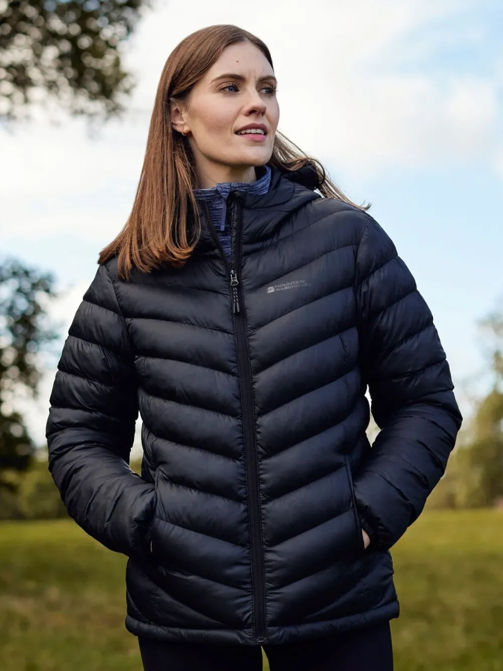 Zwart - Seasons Womens Water-Resistant Padded Jacket*Mountain Warehouse Hot