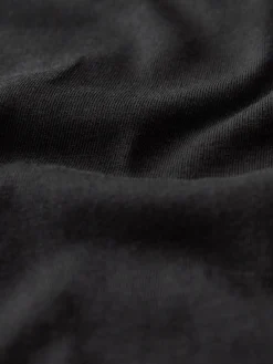 Zwart - Must-have zuiver katoenen T-shirt met ronde hals en korte mouwen*Next Best