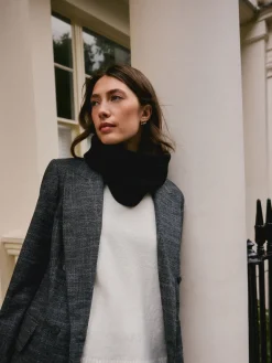 - N. Premium geribbelde colsjaal met kasjmier*Next New