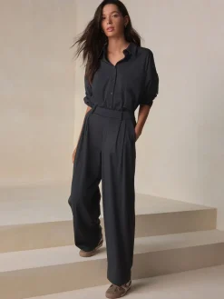 - N. Premium Wide Leg Tailored Jersey Trousers*Next Hot