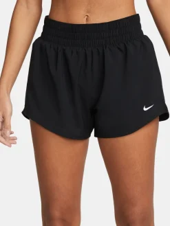 Zwart - One Dri-FIT 3 inch short met halfhoge taille en geïntegreerde slip*Nike Outlet