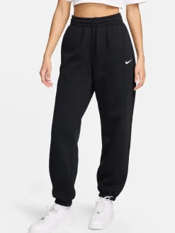 Zwart - oversized Phoenix joggingbroek van fleece met hoge taille*Nike Outlet