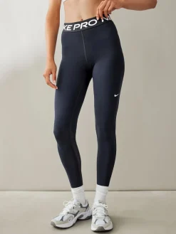 Zwart - Pro Mid Rise legging met mesh-panelen*Nike
