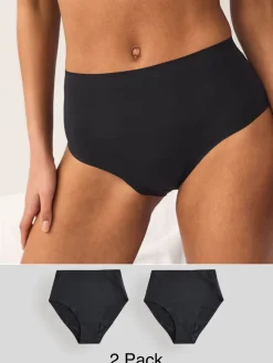 Zwart - No VPL Period Knickers 2 Pack*Next Discount