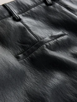 - Faux Leather Barrel Leg Trousers*Nothing Ordinary Sale