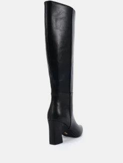 - Wide Fit Gala Point Toe Block Heel Knee Boots*Novo